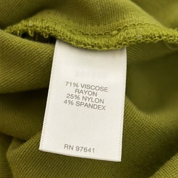 J Jill Top Shirt Womens Small Green Ponte Minimalist Tunic Oversized Boxy Casual - Picture 7 of 9
